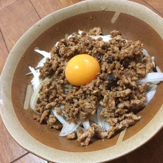 肉みそうどん